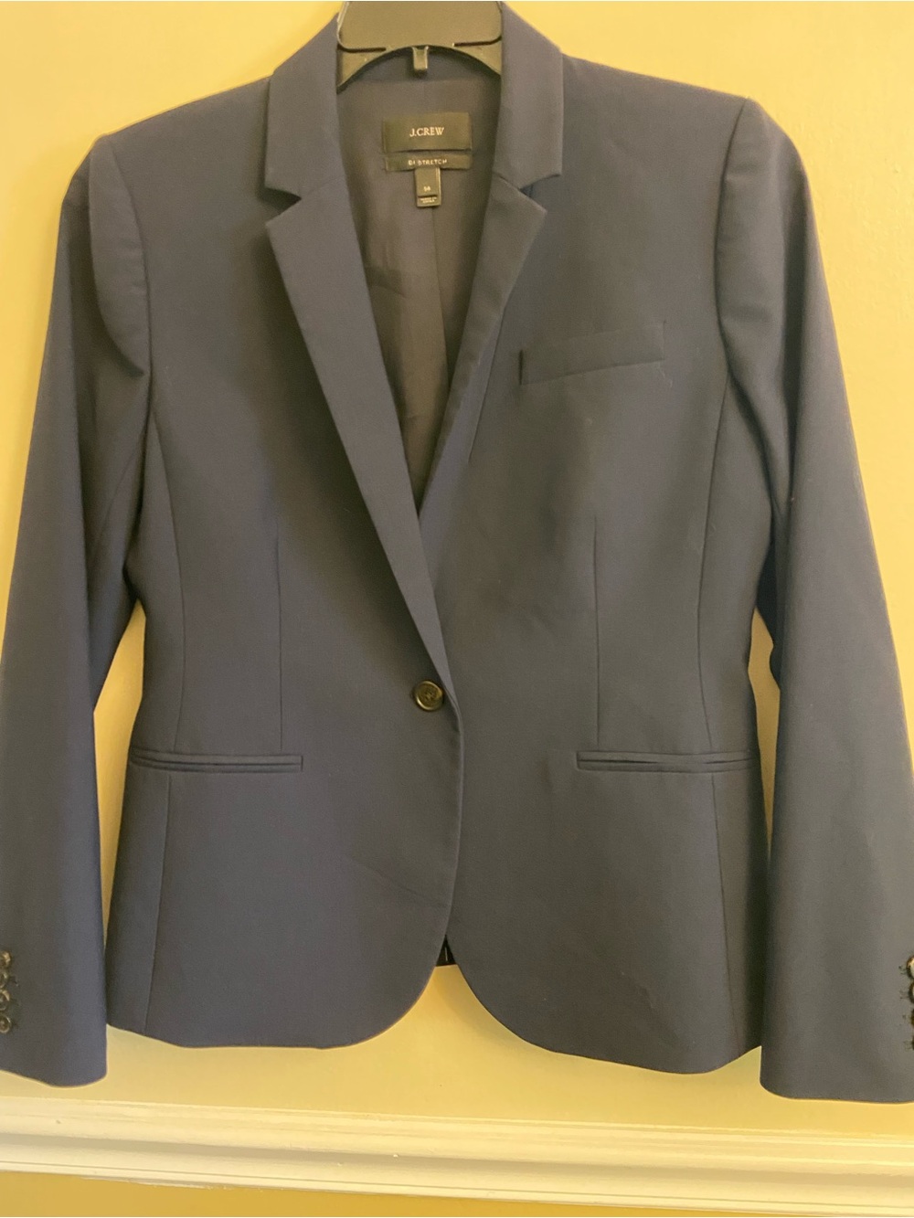 J.Crew Bi Stretch pantsuit navy size 14